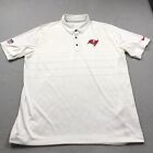 Tampa Bay Buccaneers Shirt Mens XL White Nike Polo On Field Apparel Dri Fit NFL