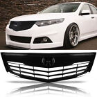 Fits For 11-14 Acura TSX Front Upper Bumper Grill ABS Grille Assembly BLACK New (For: 2011 Acura TSX Base 2.4L)
