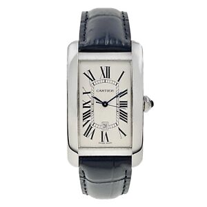 Cartier Tank Americaine 18k White Gold Automatic Men’s Watch 1741