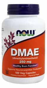 Now Foods DMAE 250 mg, 100 Vegetarian Capsules
