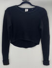 CAbi Crop Prep Pullover Sweater Hi Low Knit Ribbed Long Sleeve Small Style #3525