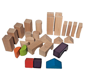 Wooden Building Blocks Set/Stacker Stacking Game Construction Toys -STEAM  ideas