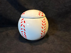 Aunt Beth's Cookie Keepers 3” Ceramic Baseball Bank Lidded Jar Container