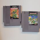 Teenage Mutant Ninja Turtles 1 and 2 Arcade Lot (TMNT, NES, 1989) Cleaned Tested