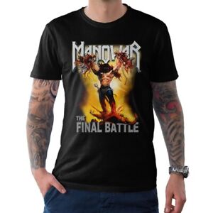 Manowar The Final Battle Black Cotton T-Shirt JH94998