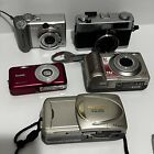 New ListingCamera Lot of 5 As Is For Parts Kodak Minolta Olympus Canon