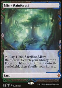 MTG Magic the Gathering Misty Rainforest (10/30) Zendikar Rising Expeditions LP