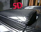 High Quality 5D Gloss Car Carbon Fiber Vinyl Wrap Sticker Film Roll Air Free