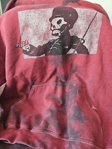 My Chemical Romance The Black Parade Pullover Hoodie - Red/Black TieDye Sz XL C1