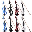 Electric Violin 4/4 Full Size Right Handed Fiddle Headphone 2 Style with Case