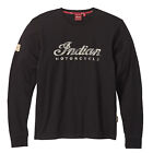 Indian Motorcycle Men's Long Sleeve Script Logo T-Shirt, Black