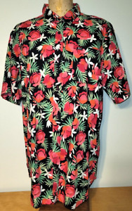 RVCA x Stacey Rozich Men's Hawaiian Floral Shirt XXL 2XL Multicolored