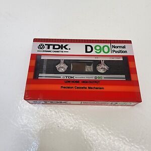 TDK D90 Audio Cassette Tape Type I Blank Sealed NEW Vintage