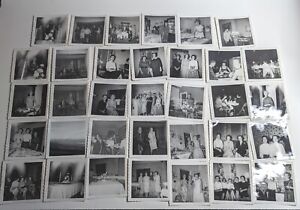 New ListingLot of Black & White Photos Women's Club Snapshots Halloween Vintage 50s 60s