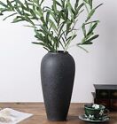 Large Ceramic Vase, 13 inch Black Farmhouse Vase,Pottery Decor,Decorative Vas...