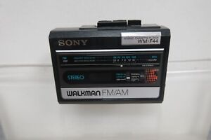 Vintage SONY WALKMAN WM-F44 PORTABLE CASSETTE PLAYER - for parts or to restore