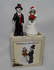 Bride & Groom Wedding Skeleton Salt & Pepper Shakers 4