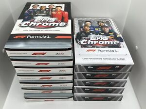 12 2020 & 2021 Topps Chrome Formula 1 Hobby Empty Box No Cards Lot Of 12 Boxes