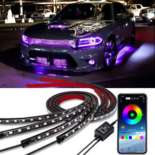 Car Underglow Flexible Strip Flowing LED RGB Light For Dodge Charger SE SXT R/T