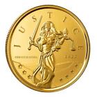 2022 1 oz Gold Coin Gibraltar Lady Justice .9999 Gold Coin #A539