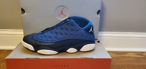 Air Jordan XIII 13 Retro Low Brave Blue Size 12 Bred Playoff Navy Obsidian