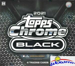 2021 Topps Chrome BLACK Factory Sealed HOBBY Box-ENCASED CHROME AUTO+REFRACTOR