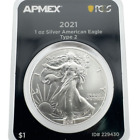 2021 American Silver Eagle Type 2 - APMEX & PCGS FirstStrike Eligible