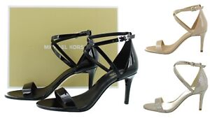 Michael Kors Ava Mid Sandal, Women's Leather Strappy 3.25