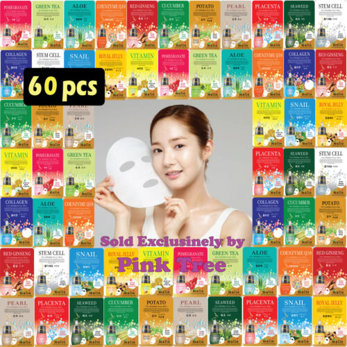 [Malie]  60 pcs Ultra Hydrating Essence Korean Mask Pack, Korean Cosmetic Sheets