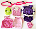 Lot of 4 X-Small Dog/Pet Outfits Clothes 2 Hats S and XS and 1 Harness