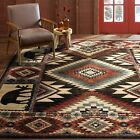 Southwest Area Rug Wildlife Rustic Cabin Lodge Country Farm Living Room 8x11