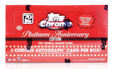 2021 Topps Chrome Platinum Anniversary Baseball Factory Sealed Hobby Box