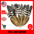 Natural Turkey Spotted Feathers, 30Pcs Pheasant Feathers for Crafts DIY Hat USA!