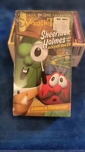 VeggieTales - Sheerluck Holmes and the Golden Ruler VHS Tape 2005 Big Idea NEW