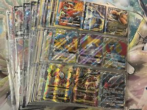 Huge Binder Collection Lot of 180 Pokemon Cards Mixed Ultra Rare - Full Art