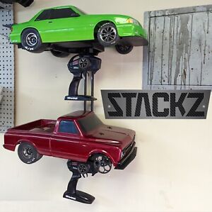 STACKZ 1/10 RC Car Shelf Pit Display Stand Holder for NPRC Drag Cars Wall Mount