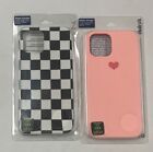 (2) iPHONE 12 Pro Max Case Cover Pink Black White Lot Of 2