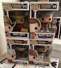 Funko POP Movies 49 816 962 lot of 4 Marty McFly Hot Topic Target exclusives