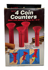 Set Of 4 Coin Counters Make Coin Rolling As Easy As 1-2-3, As Seen In Pics