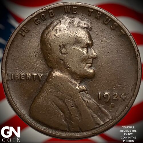 1924 D Lincoln Cent Wheat Penny Y3766