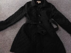 Croft and Barrow Womens Jacket Medium Black trench coat