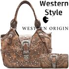 Western Buckle Concealed Carry Purse Country Handbag Women Shoulder Bag Wallet