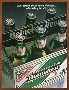 1983 Heineken Beer Vintage  Print Ad/Poster 80s Man Cave Bar Art Decor