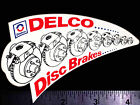 DELCO Disc Brakes - Original Vintage 1960's 70's Racing Decal/Sticker Chevy AC