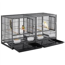 Stackable Divided Breeder Breeding Parakeet Bird Cage for Canaries Cockatiels