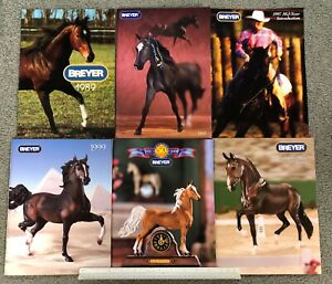 6 Breyer Horse Vintage Large Catalogs Brochures 1989 1997 1999 2000 2007