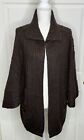 CAbi Brown Cardigan Repose Cape Sweater #3702 Chunky Knit Size M/L Dolman Sleeve