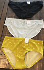 NEW Auden Women's Size Large Hipsters Panties Lace Underwear LOT OF 3 12-14