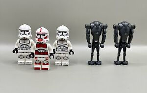 New! Lego Star Wars Clone Trooper And Droid Lot of 5 Minifigures