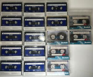 Individual Vintage USED Scotch BX90 90-minute Audio Cassette Tapes Sold As Blank